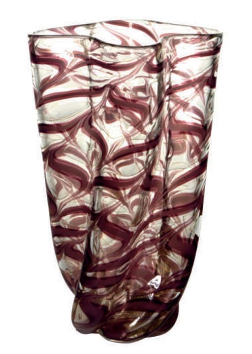 AN ITALIAN GLASS VASE,