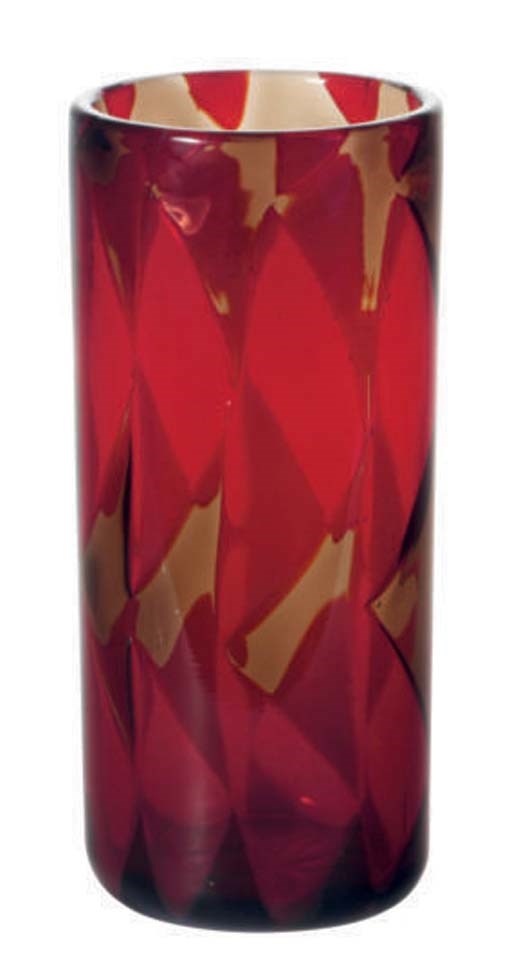 AN ITALIAN GLASS VASE,