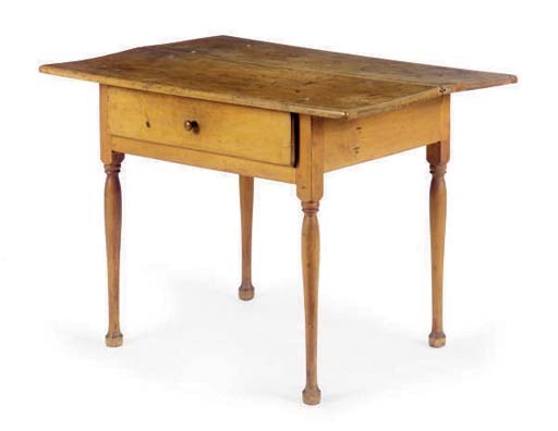 AN AMERICAN POPLAR TAVERN TABLE,