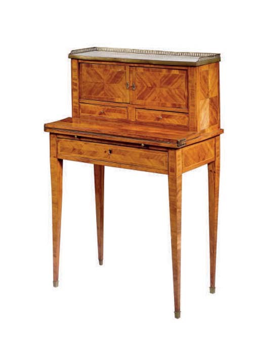 A FRENCH TULIPWOOD BONHEUR DU JOUR,