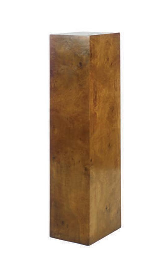 A BIRCHWOOD PEDESTAL,