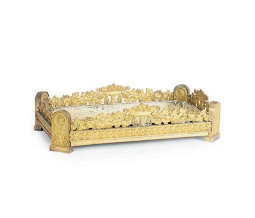 A CHARLES X GILT-BRONZE JARDINIERE PLATEAU,