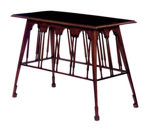 AN ENGLISH MAHOGANY TABLE,