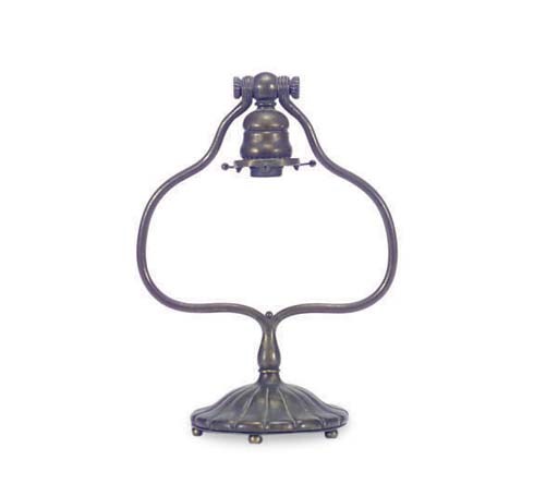 A GILT-BRONZE LAMP BASE,