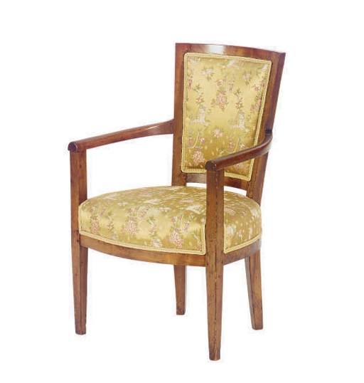 A PAIR OF LOUIS PHILLIPPE FRUITWOOD FAUTEUILS,