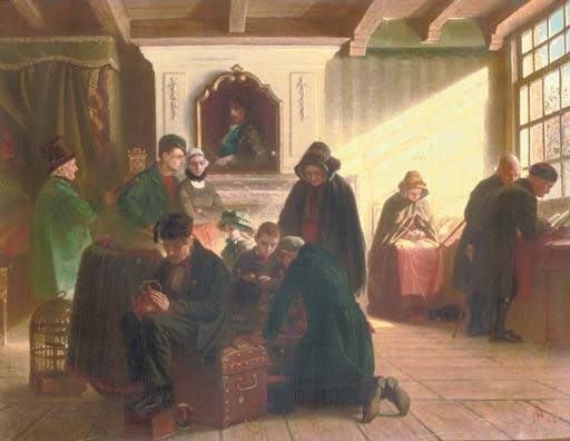 Circle of Adolph Alexander Dillens (Belgian, 1821-1877)
