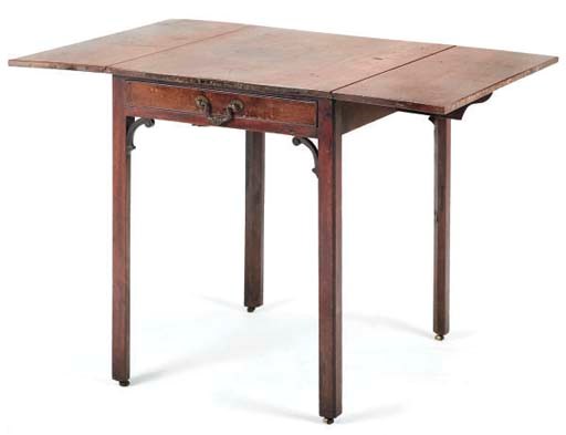 A GEORGE III MAHOGANY PEMBROKE TABLE