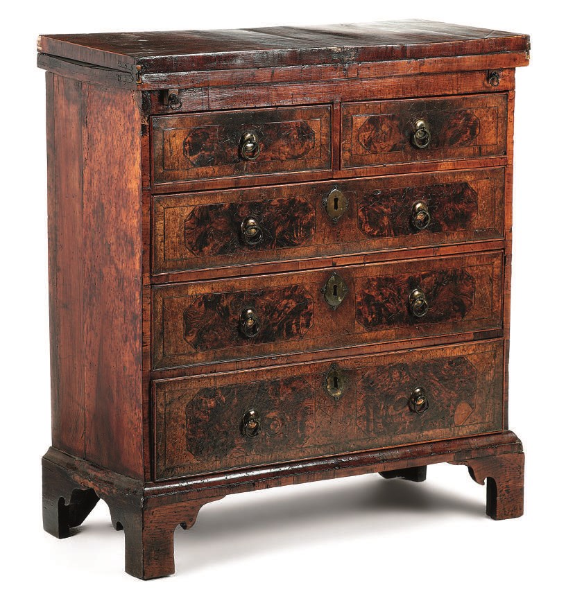 A WALNUT BACHELOR'S CHEST