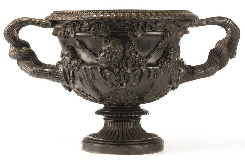 A FRENCH BRONZE MODEL OF THE WARWICK VASE