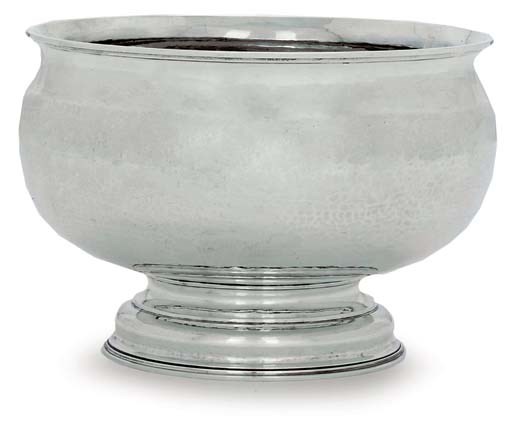AN ELIZABETH II SILVER PUNCH-BOWL