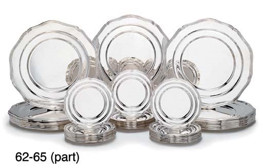 A SET OF TWENTY-FOUR ELIZABETH II SILVER SIDE-PLATES