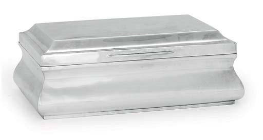 AN EDWARD VII SILVER CIGAR-BOX
