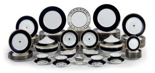 A RICHARD GINORI 'IMPERO BLACK' PART DINNER-SERVICE