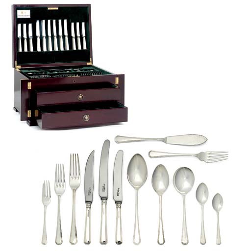 AN ELIZABTH II SILVER TABLE-SERVICE