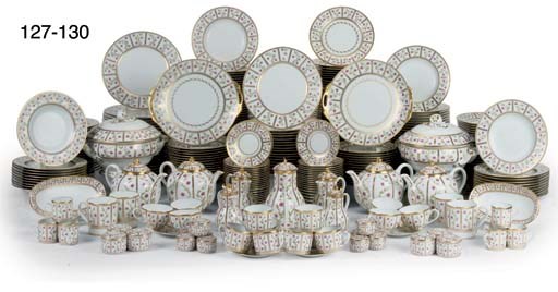 A LIMOGES (ANCIENNE MANUFACTURE ROYALE) 'DÉCOR ROSESARIE' PATTERN PART COFFEE-SERVICE