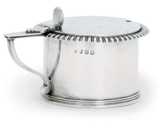 A GEORGE III SILVER MUSTARD-POT