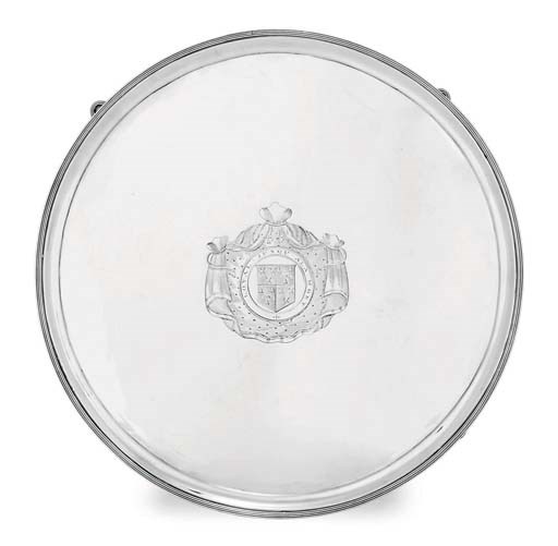 A GEORGE III SILVER SALVER