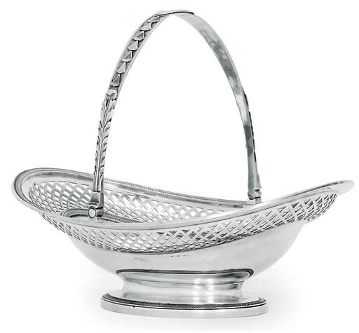 A GEORGE III SILVER BASKET