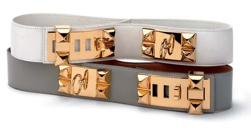 TWO 'MEDOR' BELTS