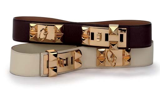 TWO 'MEDOR' BELTS