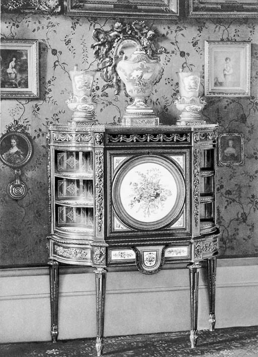 MOLINIER, Emile.  Le Mobilier Royal Français aux XVIIe et XVIIIe siècles, Histoire et Description. Paris: Goupil & Cie, 1902. 2 volumes, 2°. Numerous plates, unbound as issued in original brown cloth portfolios (volume two torn); Le Mobilier au XVII et au XVIII siècle. Paris: Librairie Centrale des Beaux-Arts, [c1900]. 2°. Quarter red morocco binding (covers detached; extremities worn); with approximately 34 other works on furniture, mostly French.