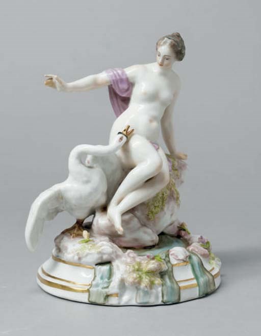 STATUETTE EN PORCELAINE DE SAMSON DE LA FIN DU XIXEME SIECLE