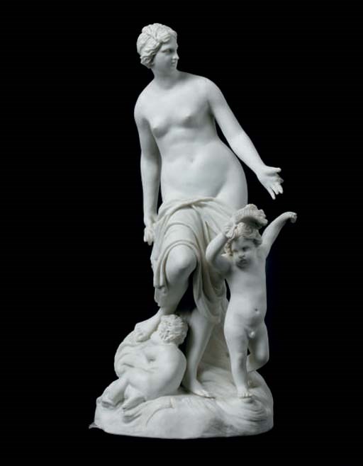 STATUETTE EN BISCUIT DANS LE STYLE DE SEVRES DU XIXEME SIECLE