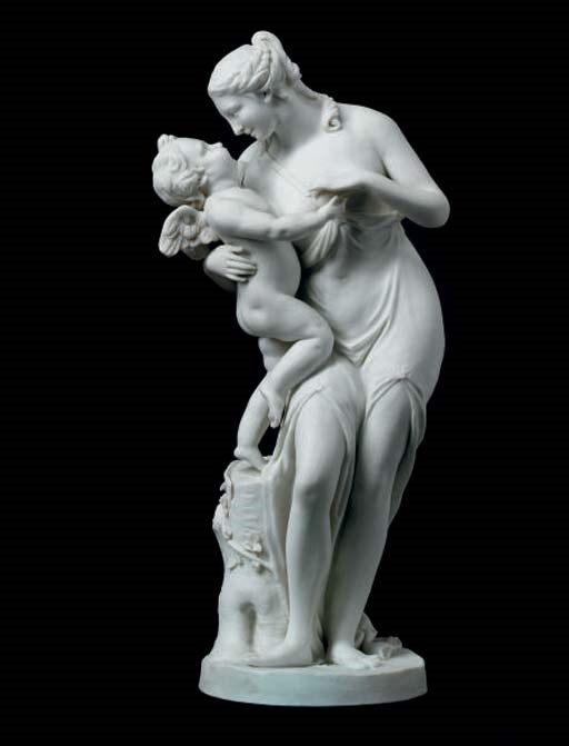 STATUETTE EN BISCUIT DANS LE STYLE DE SEVRES DU XIXEME SIECLE
