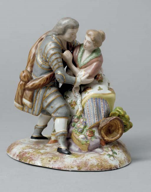 GROUPE EN PORCELAINE