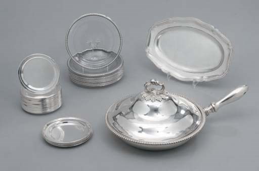 ENSEMBLE EN ARGENT ET METAL ARGENTE