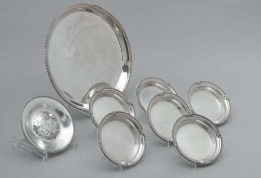 ENSEMBLE EN ARGENT ET METAL ARGENTE