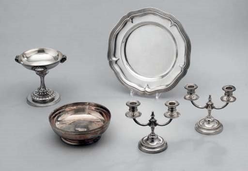 ENSEMBLE EN ARGENT ET METAL ARGENTE