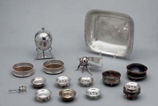 ENSEMBLE EN ARGENT ET METAL ARGENTE