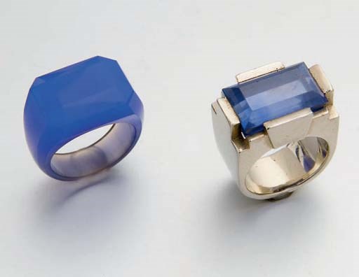 BAGUE SAPHIR ET BAGUE AGATE