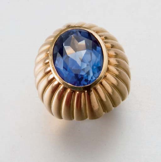 BAGUE SAPHIR SYNTHETIQUE