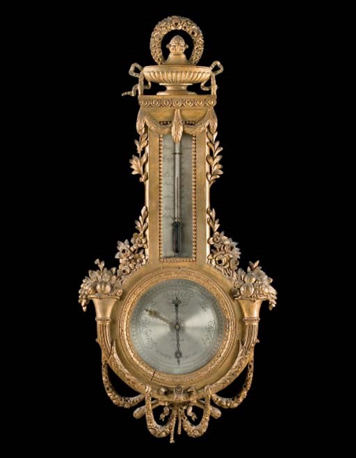 BAROMETRE THERMOMETRE D'EPOQUE LOUIS XVI