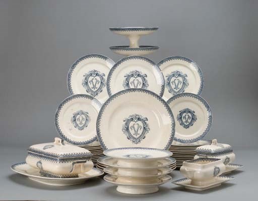 PARTIE DE SERVICE DE TABLE VERS 1900