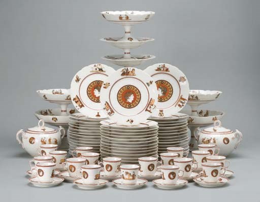 SERVICE A DESSERT ET A CAFE EN PORCELAINE DE PARIS DU XIXEME SIECLE
