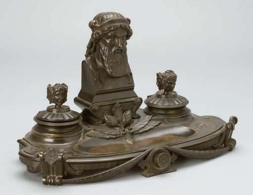 ENCRIER DE BUREAU VERS 1900