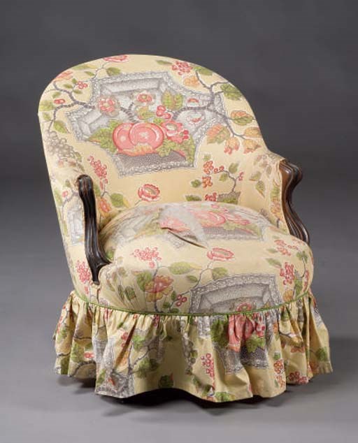 FAUTEUIL CRAPAUD D'EPOQUE NAPOLEON III
