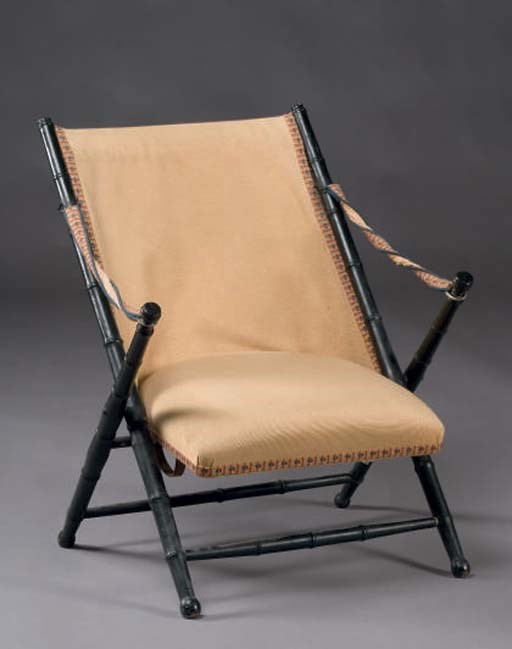 FAUTEUIL D'OFFICIER PLIANT D'EPOQUE NAPOLEON III