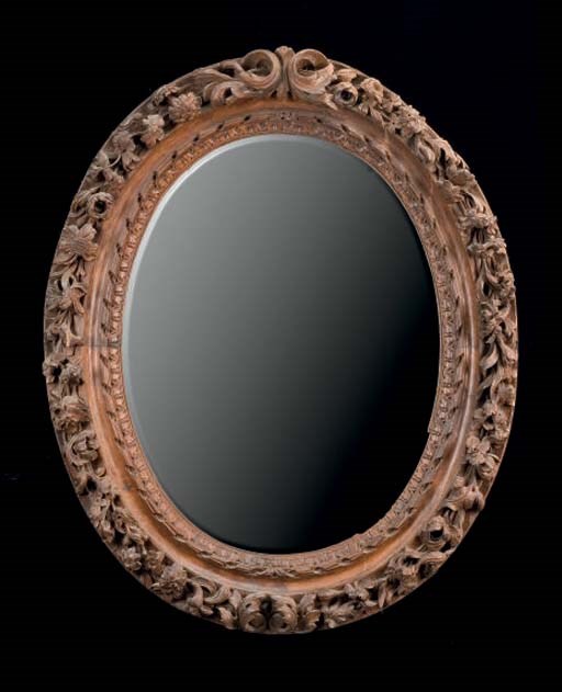 MIROIR DE STYLE RENAISSANCE DE LA FIN DU XIXEME SIECLE