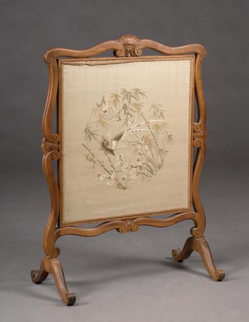 ECRAN DE CHEMINEE DE STYLE LOUIS XV