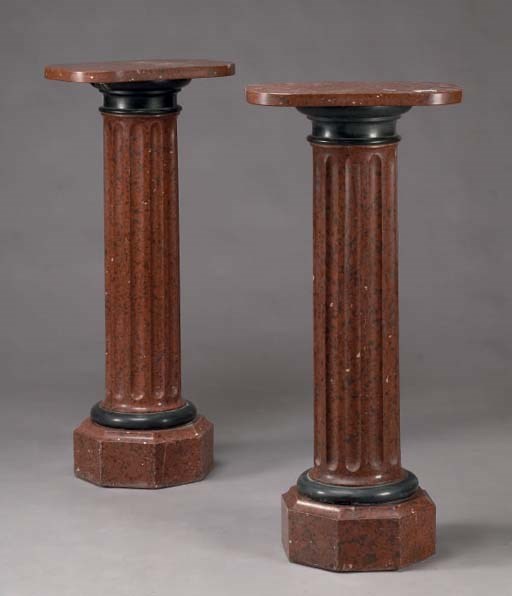 PAIRE DE COLONNES DE LA FIN DU XIXEME SIECLE
