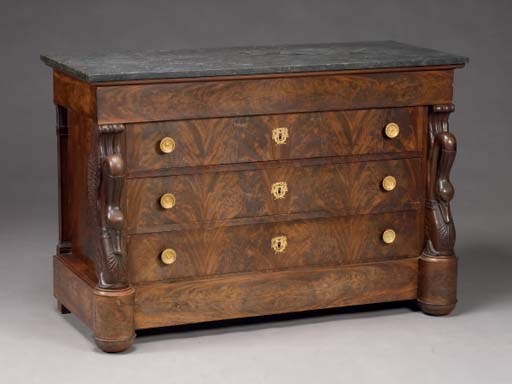COMMODE D'EPOQUE EMPIRE