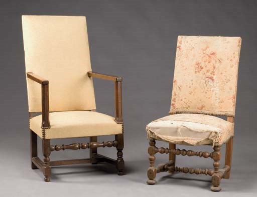 FAUTEUIL DE MALADE EN PARTIE DU XVIIEME SIECLE