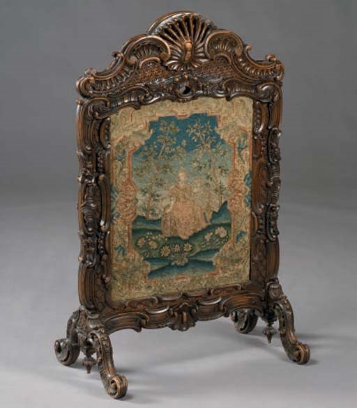 ECRAN DE CHEMINEE DE STYLE LOUIS XV