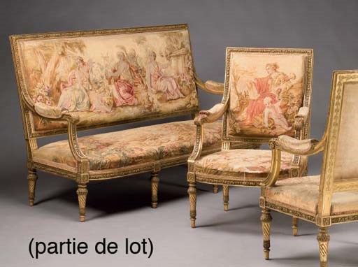 MOBILIER DE SALON DE STYLE LOUIS XVI