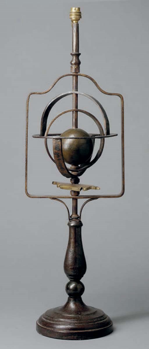 PIED DE LAMPE COMPOSITE DES XVIIIEME ET XIXEME SIECLES