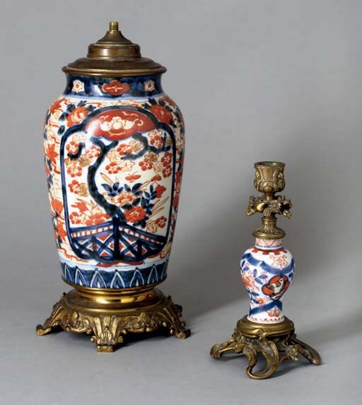 PIED DE LAMPE ET BOUGEOIR
